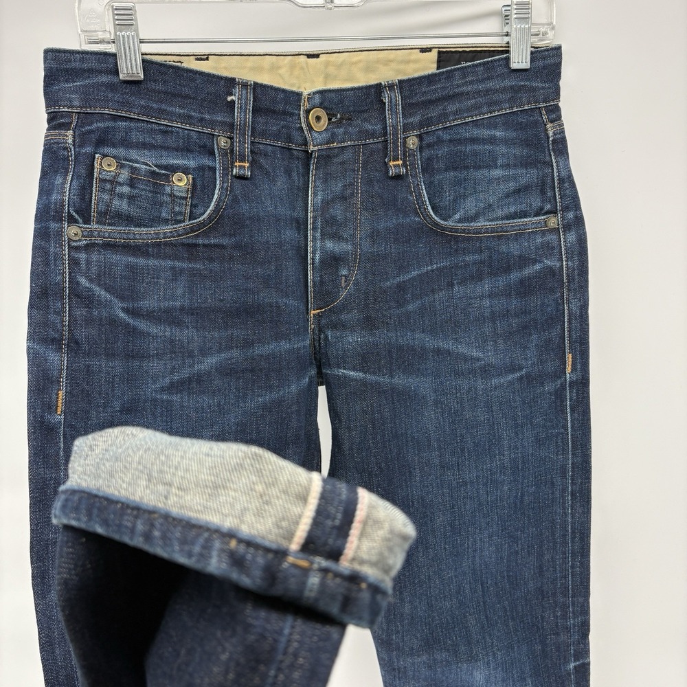Rag & Bone Archive Slim Fit Selvedge Denim Jeans Dark Wash Redline USA 28X30 Men